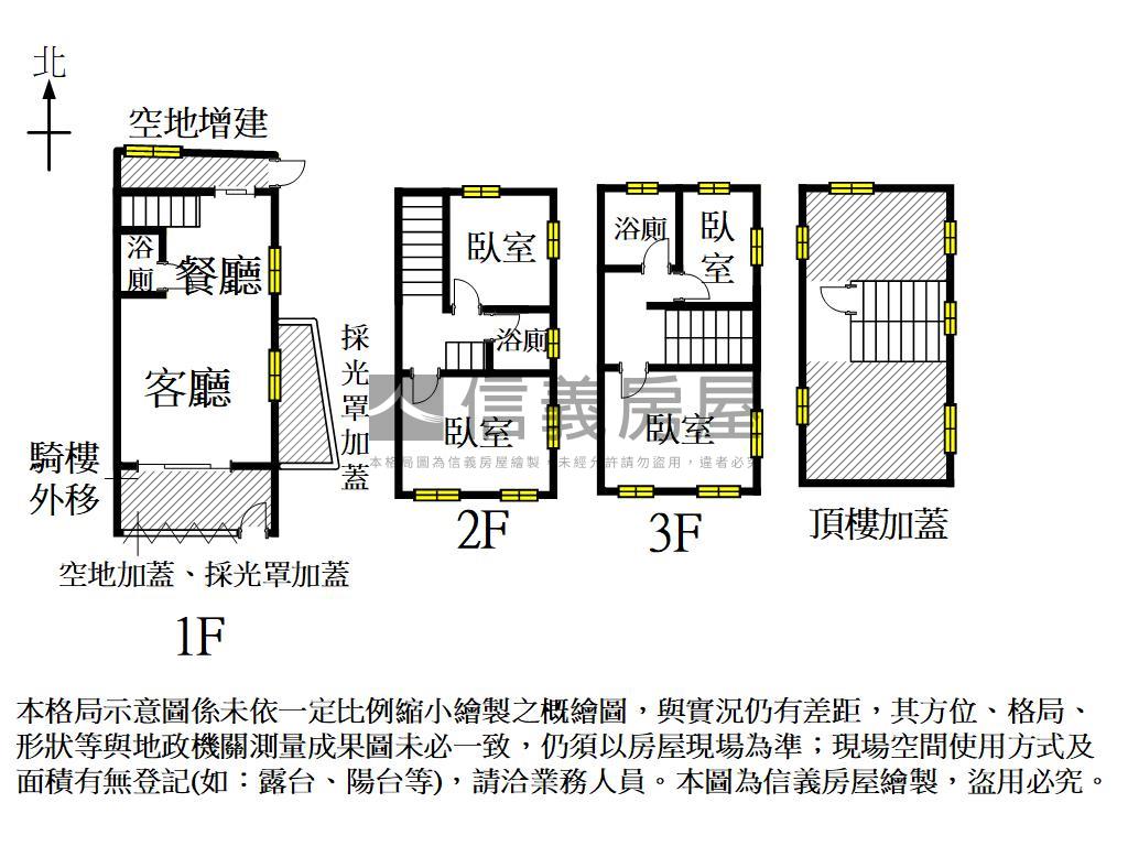 北區大武街｜邊間角窗透天房屋室內格局與周邊環境