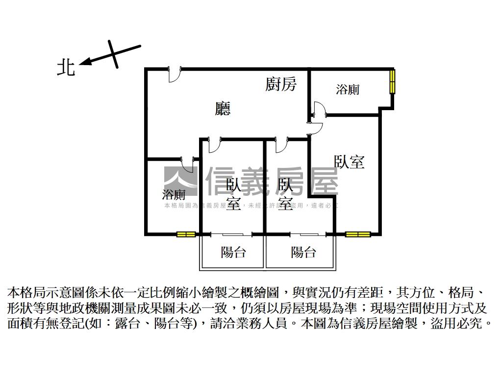 微笑寓所。時尚三房車位房屋室內格局與周邊環境