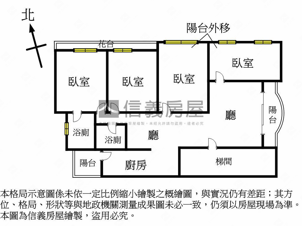 【遠眺】台北親家電梯四房房屋室內格局與周邊環境