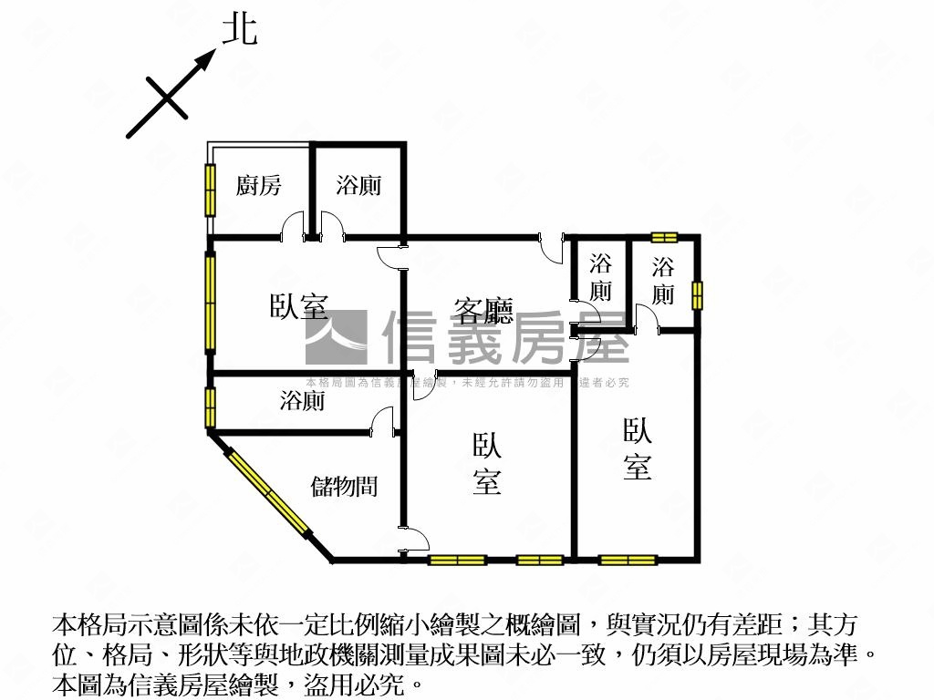 第一市場旁大三房房屋室內格局與周邊環境