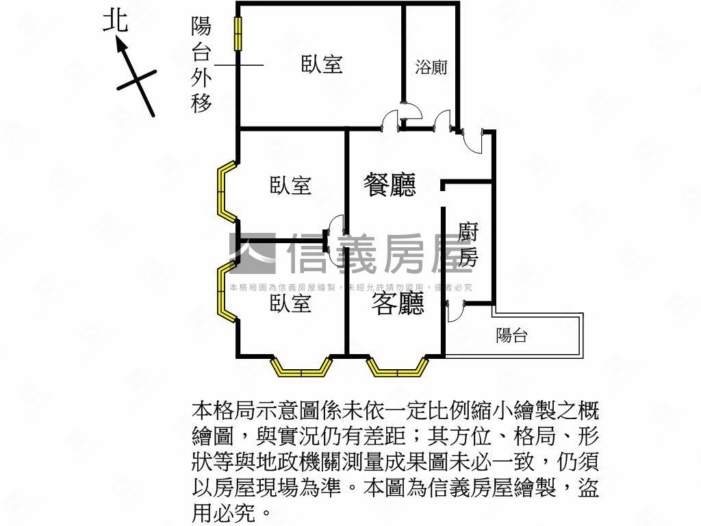 藝文景觀三房車位房屋室內格局與周邊環境