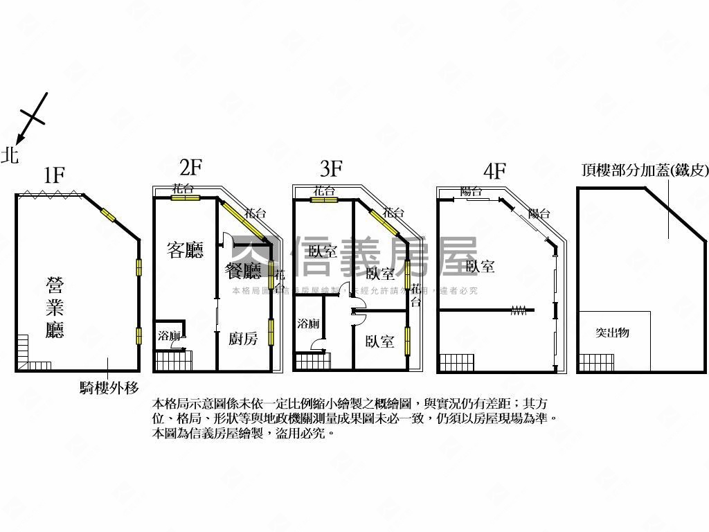 市民大道大面寬美角店房屋室內格局與周邊環境