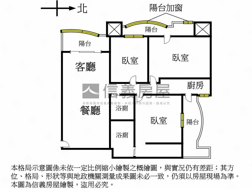幸福站極品高樓三房房屋室內格局與周邊環境
