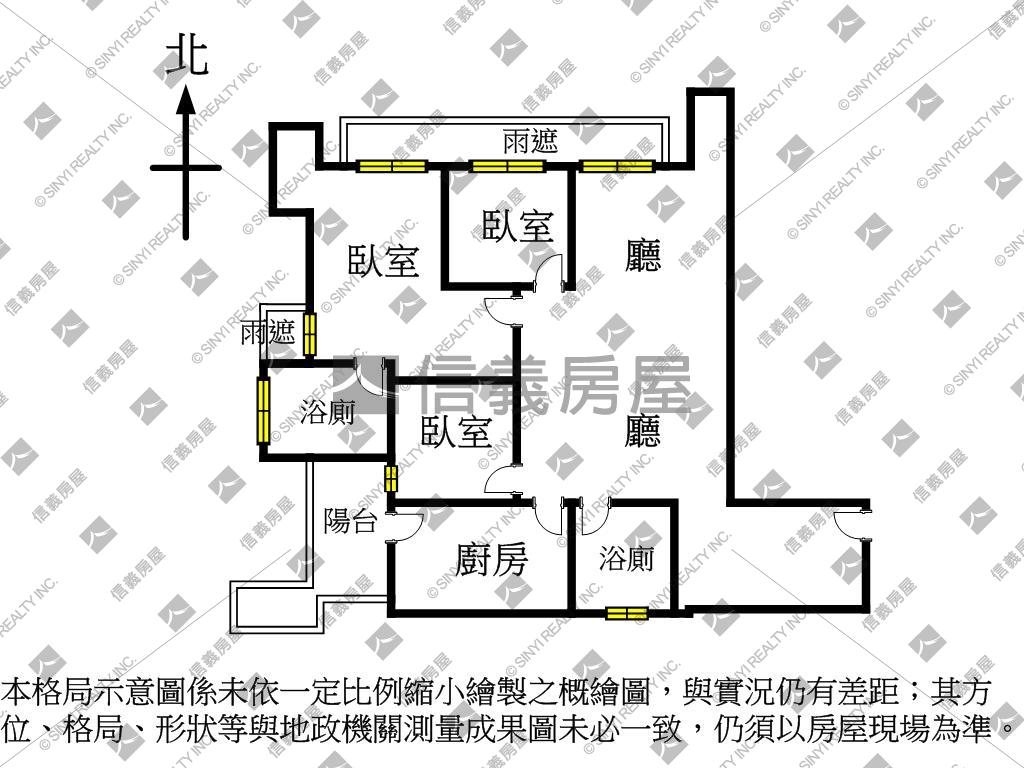 穩定棟距優質社區電梯３房房屋室內格局與周邊環境