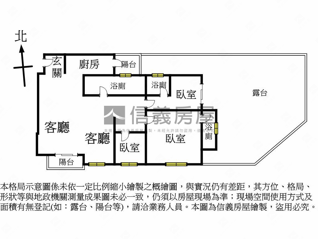 富旺雍華三房平車露臺戶房屋室內格局與周邊環境