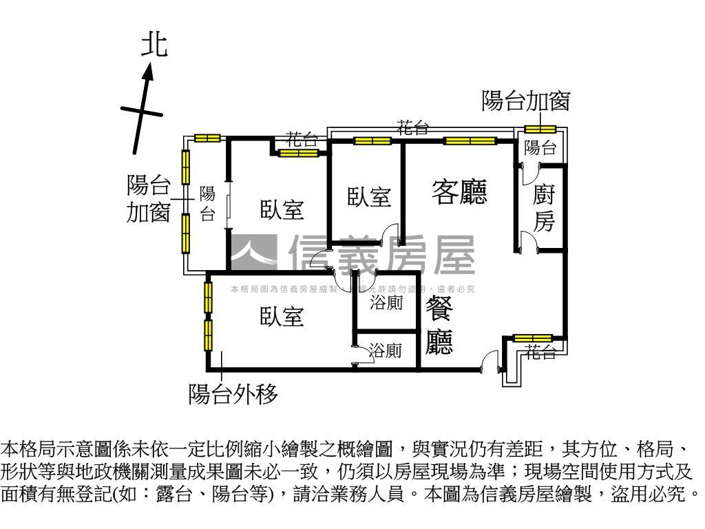 黎明商圈★三房車位房屋室內格局與周邊環境