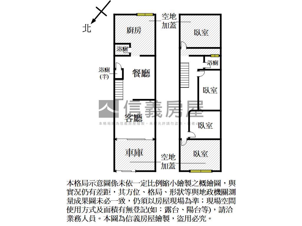 近高大巷內透天房屋室內格局與周邊環境