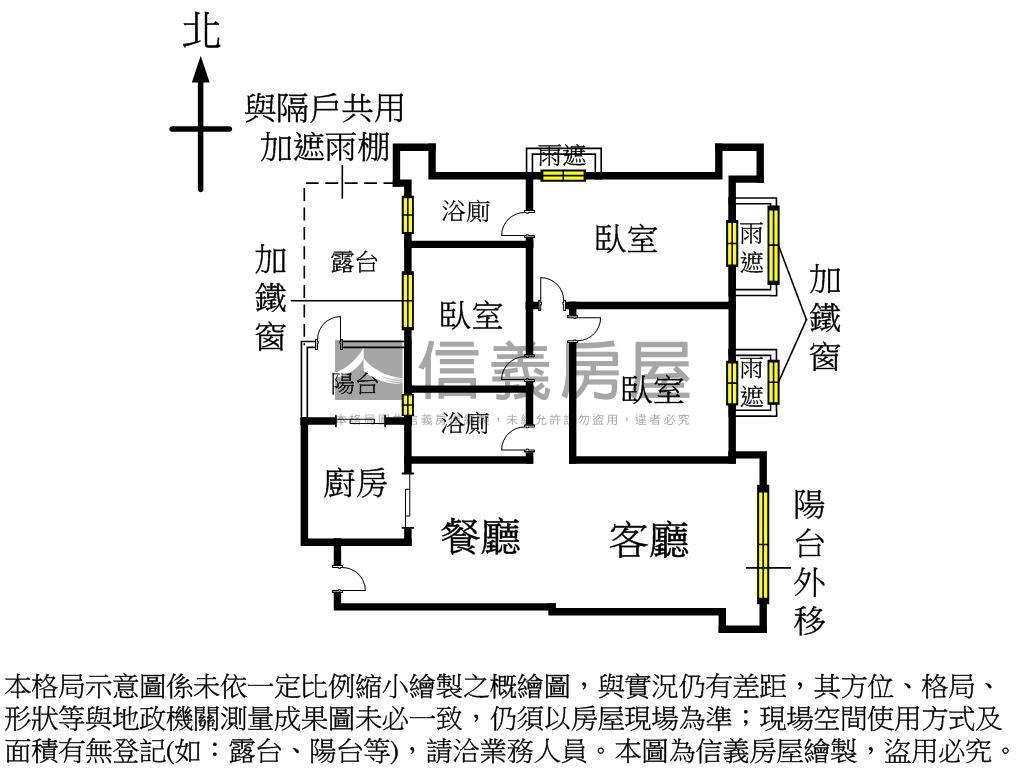 東台北稀有露台戶帶車位房屋室內格局與周邊環境