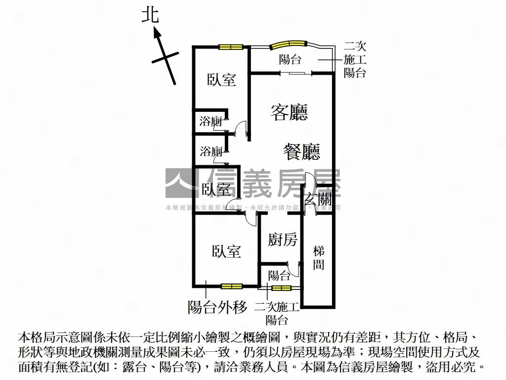 中華裝潢３房車位房屋室內格局與周邊環境