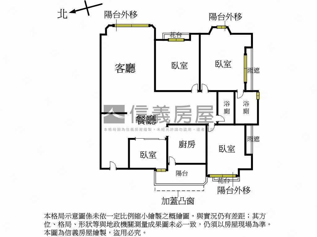 新莊捷運四房雙平面車位房屋室內格局與周邊環境