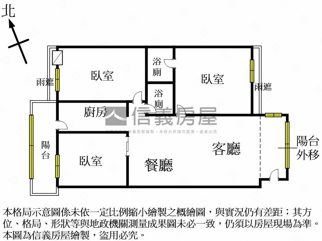 近捷運站３房平面車位房屋室內格局與周邊環境