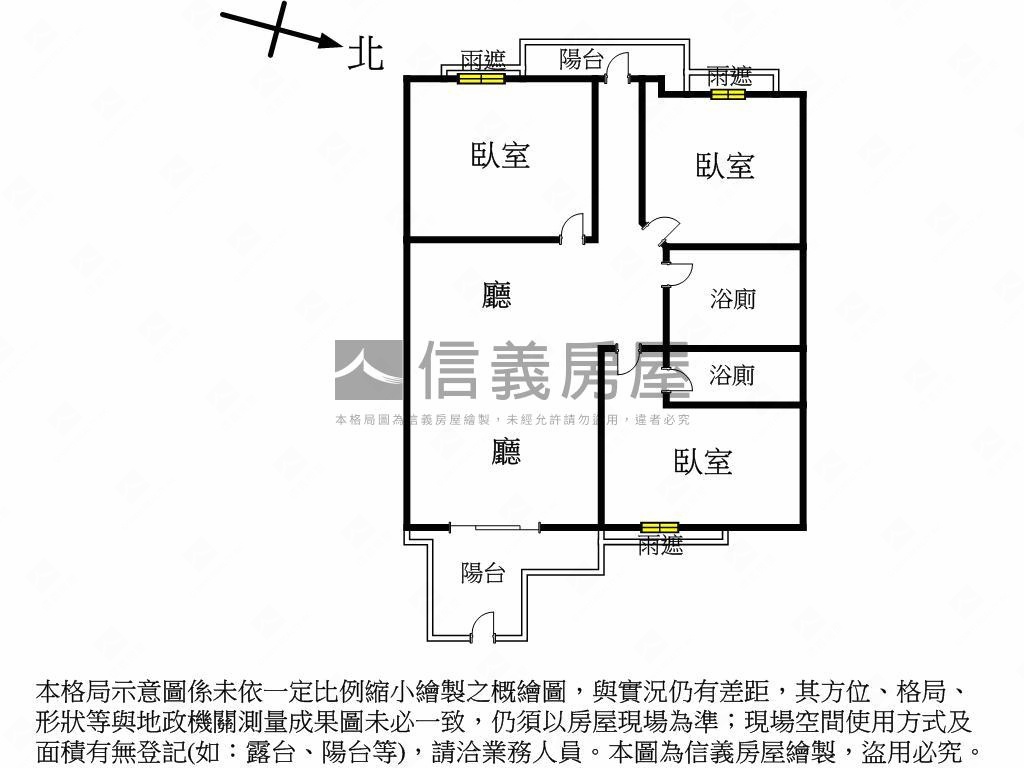 近捷運美麗殿三房平車讚房屋室內格局與周邊環境