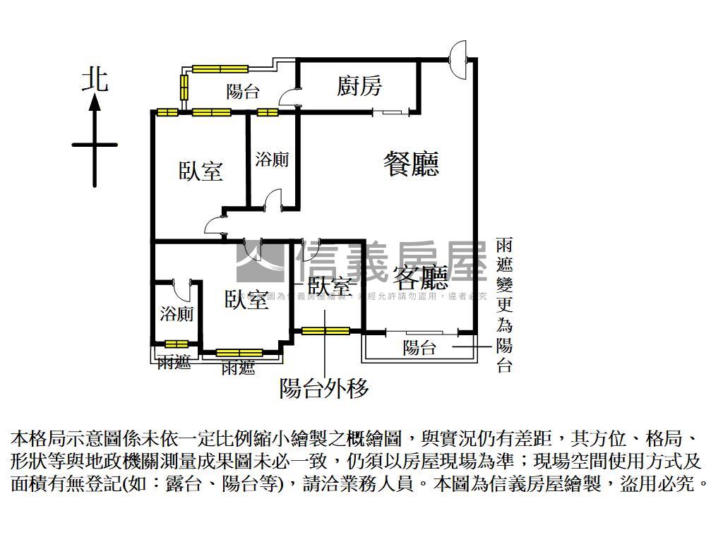 大清新世界－日光三房車位房屋室內格局與周邊環境