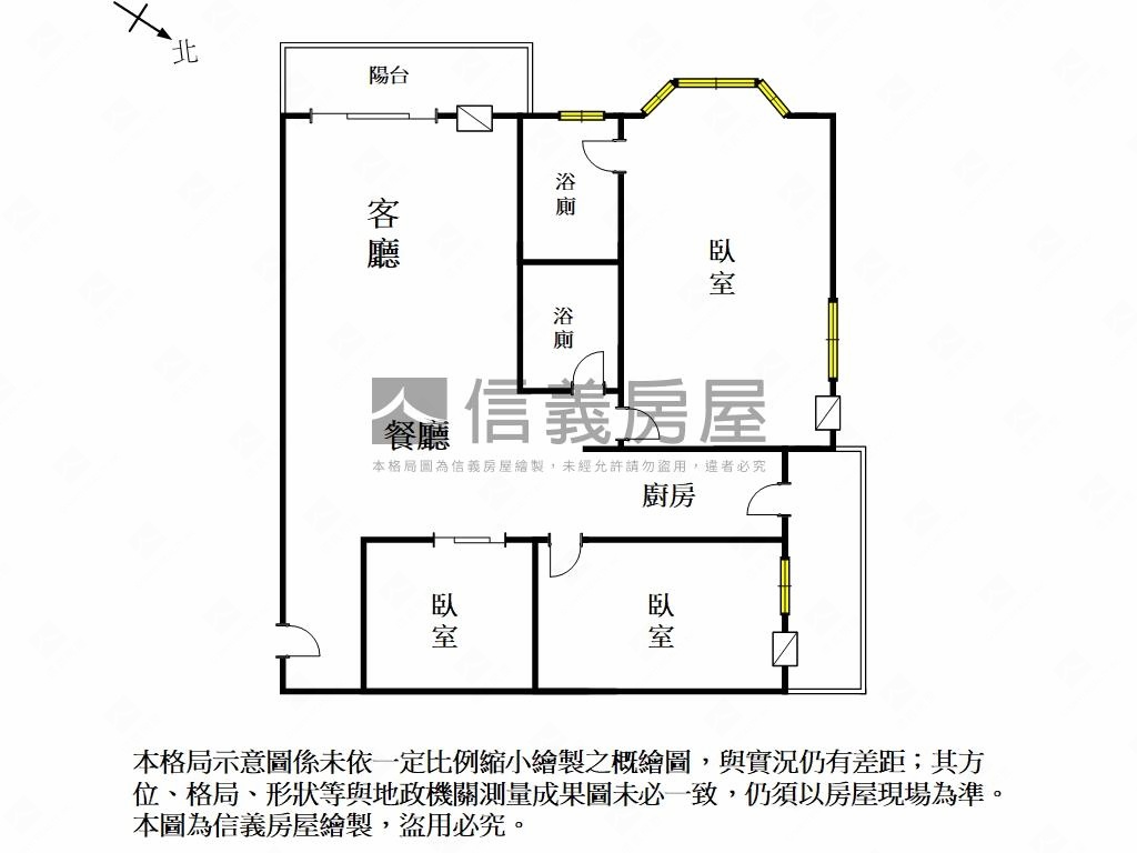 長億城珍藏３房平車房屋室內格局與周邊環境