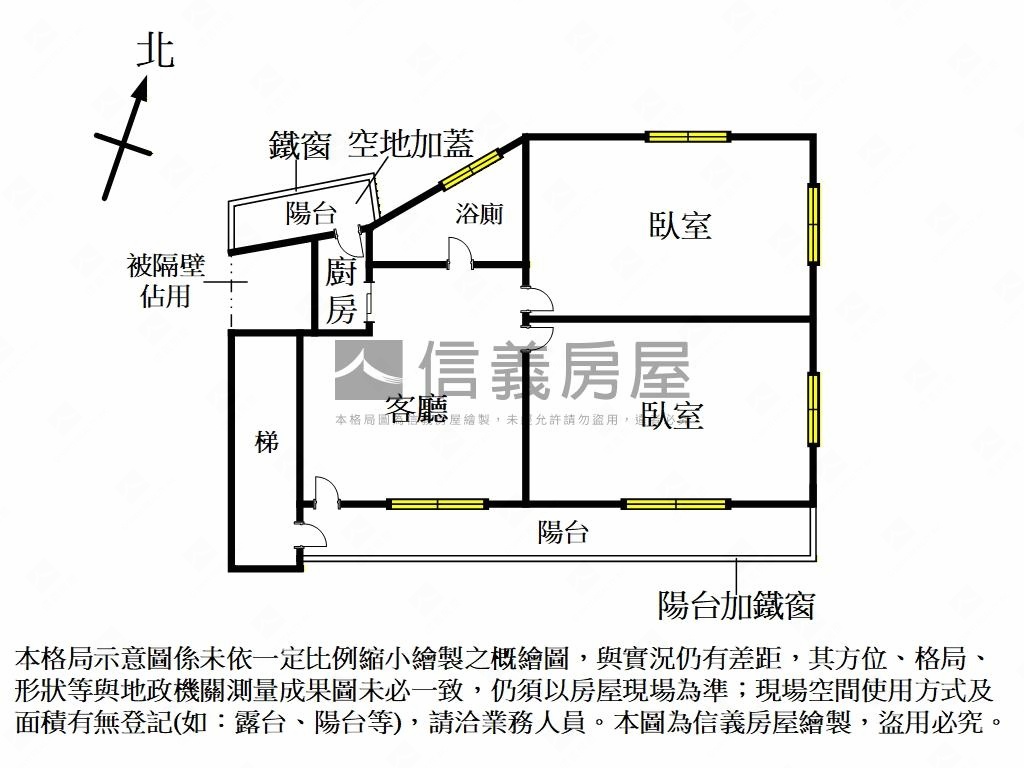北士科明亮通風兩房房屋室內格局與周邊環境