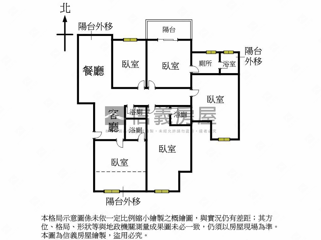 芳鄰名邸視野混搭風五房房屋室內格局與周邊環境
