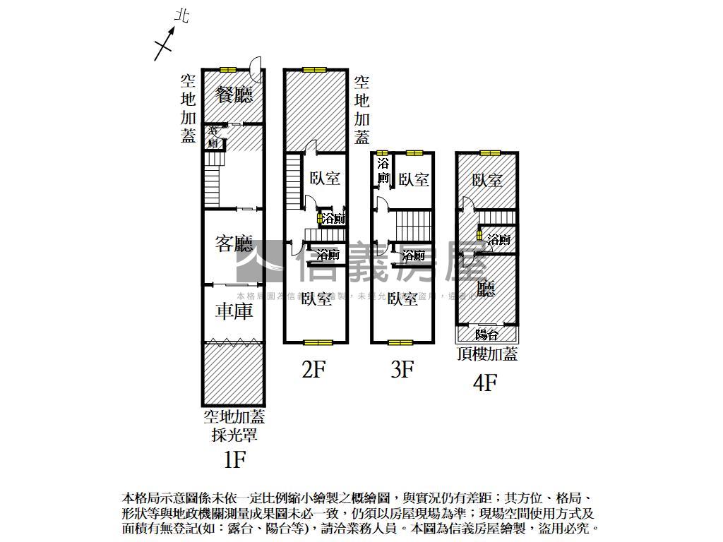 府安路近北區傳統透天房屋室內格局與周邊環境