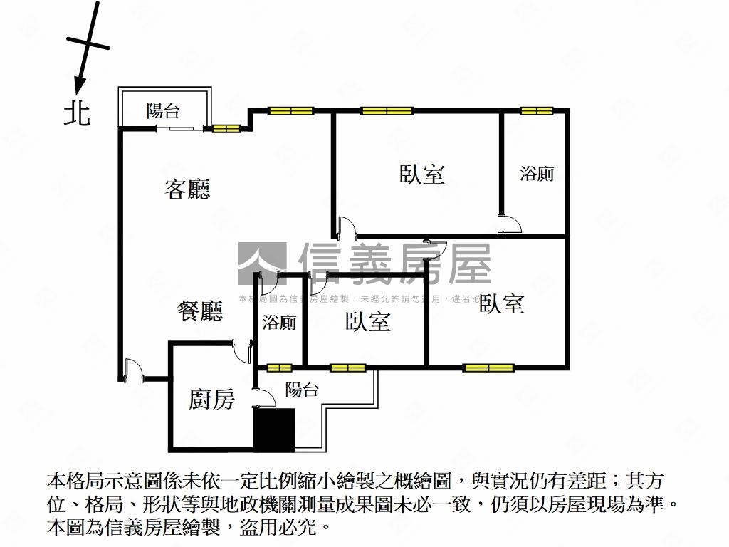 學府之森－大三房房屋室內格局與周邊環境