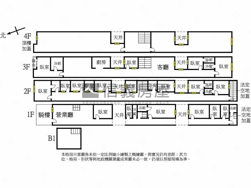 四德路透天大坪數房屋室內格局與周邊環境