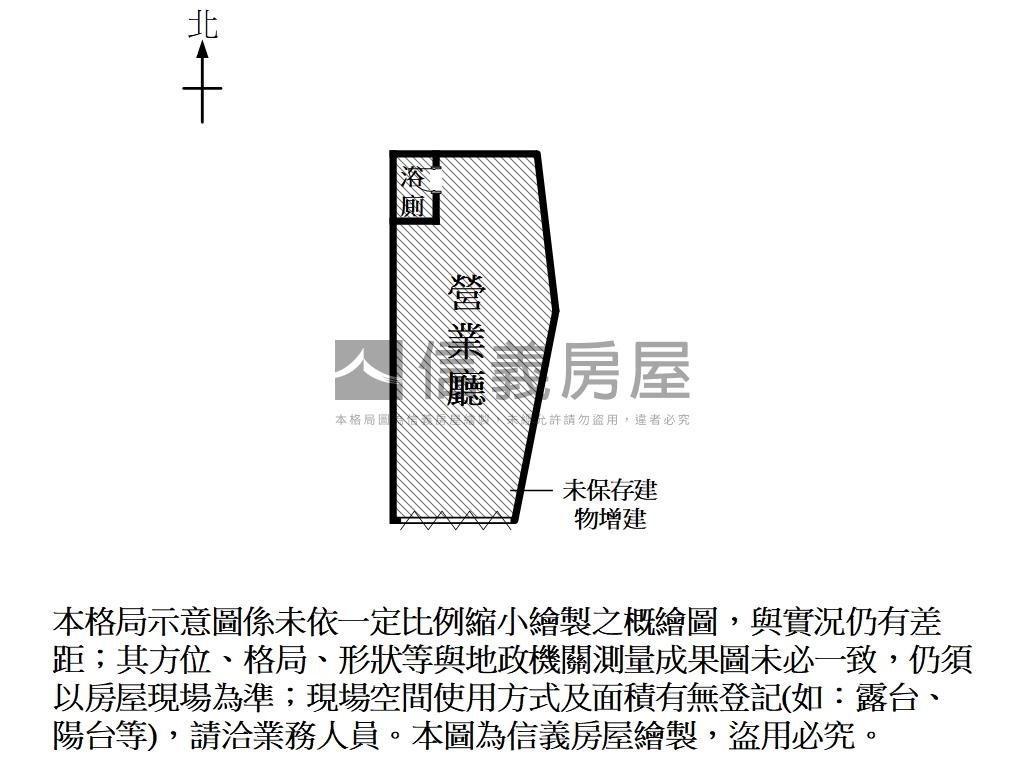 榮譽街小資正路店面房屋室內格局與周邊環境