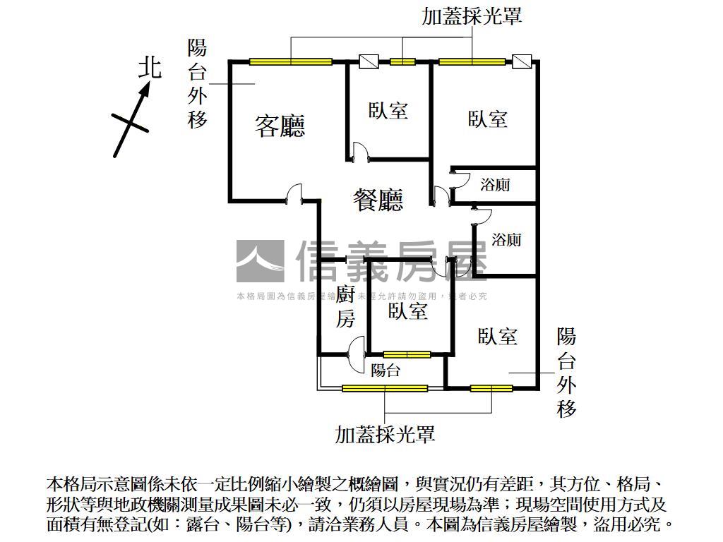藝文寶佳名門４房車位房屋室內格局與周邊環境
