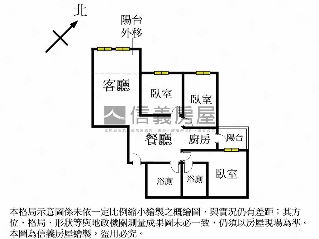 ［五權車站］次頂樓三房房屋室內格局與周邊環境