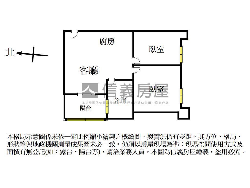 幸福公園次頂樓兩房車位房屋室內格局與周邊環境