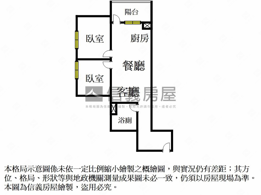 ＶＶＳ１高樓面北兩房平車房屋室內格局與周邊環境