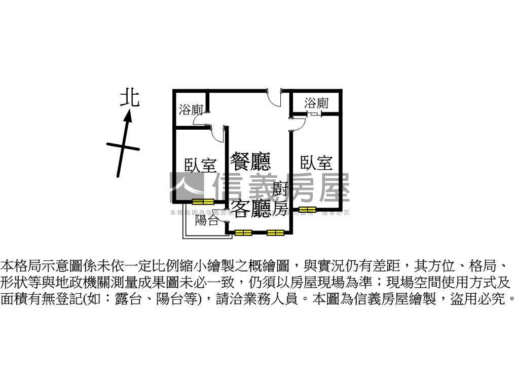 全新謙上園２房平面車位房屋室內格局與周邊環境