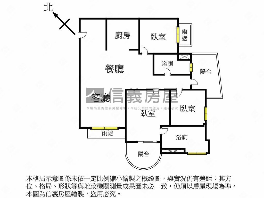 精銳ＦＵＮ未來朝南美三房房屋室內格局與周邊環境