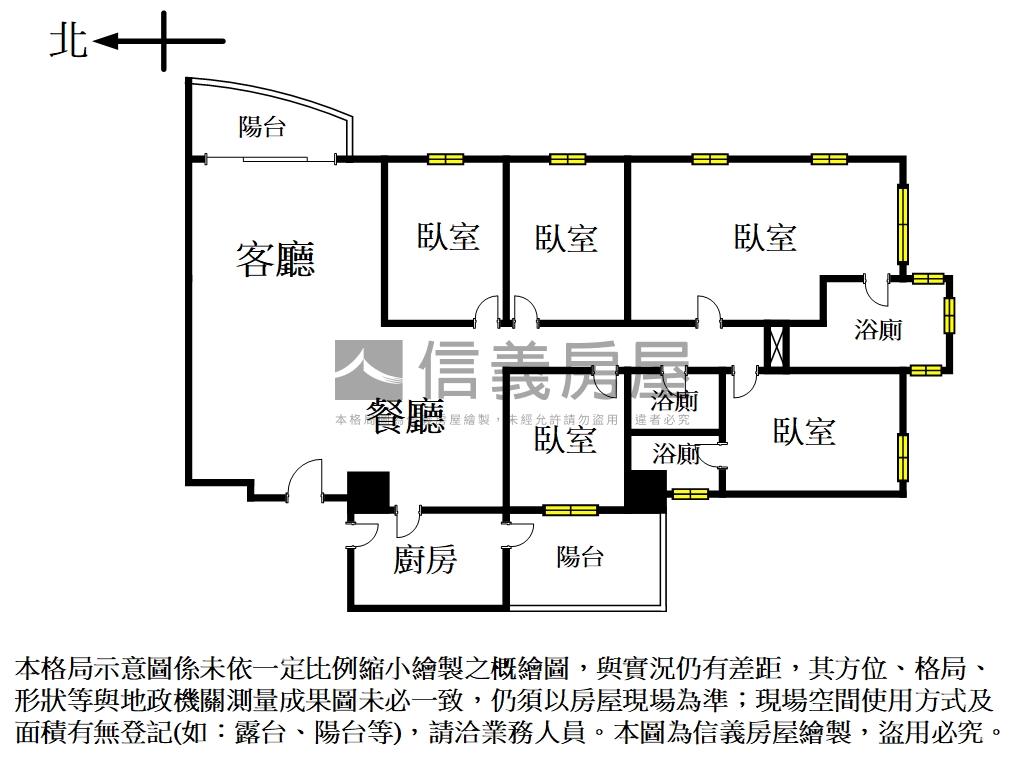 大戶人家五房雙平車視野戶房屋室內格局與周邊環境