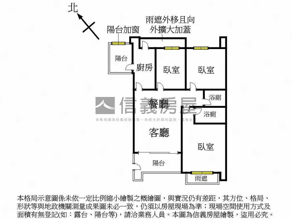 昇揚大三房車位房屋室內格局與周邊環境