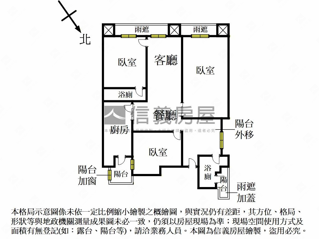 台大龍門電梯三房房屋室內格局與周邊環境