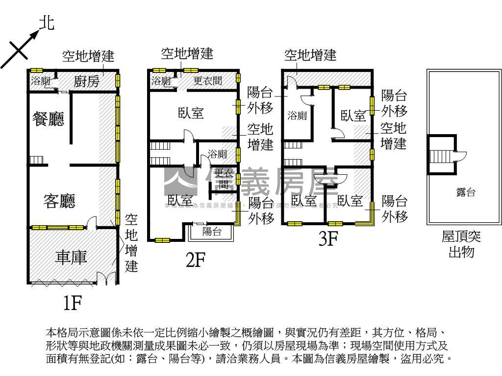 大華邊間採光美大地坪透天房屋室內格局與周邊環境