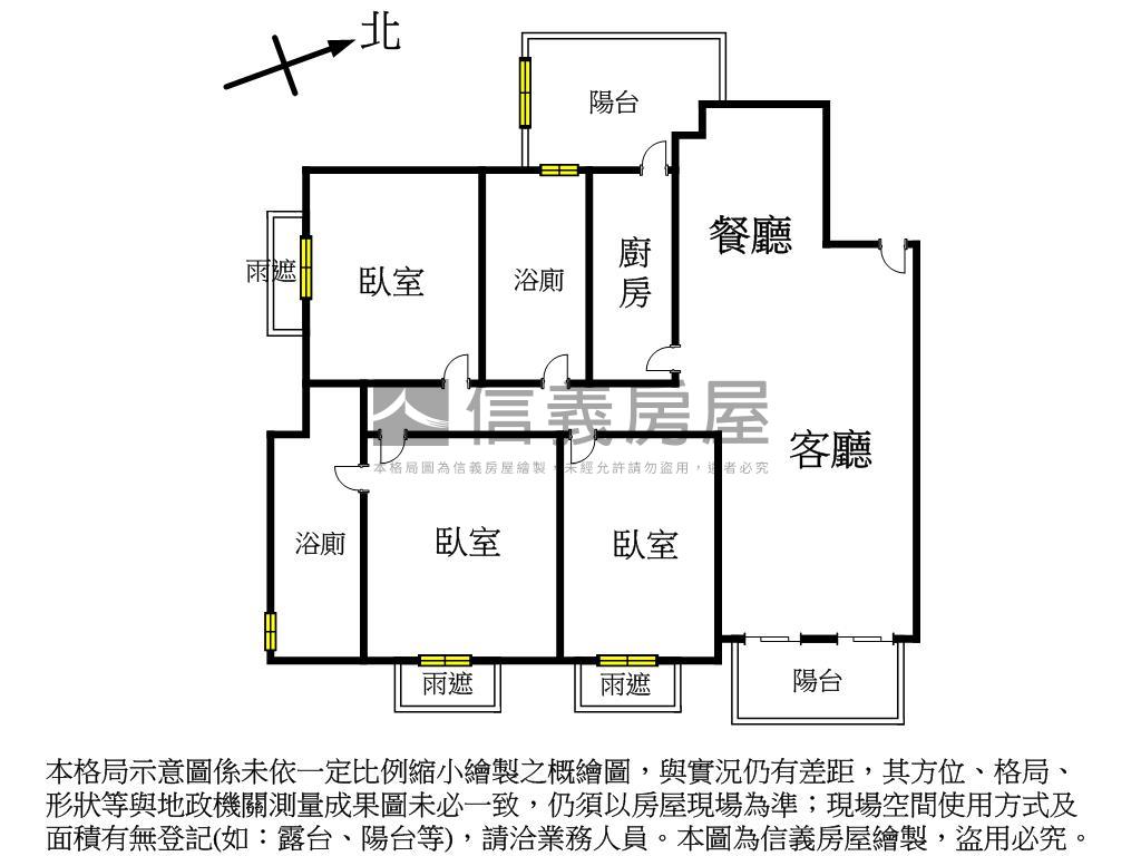 新接惠宇禮仁三房平車可看房屋室內格局與周邊環境