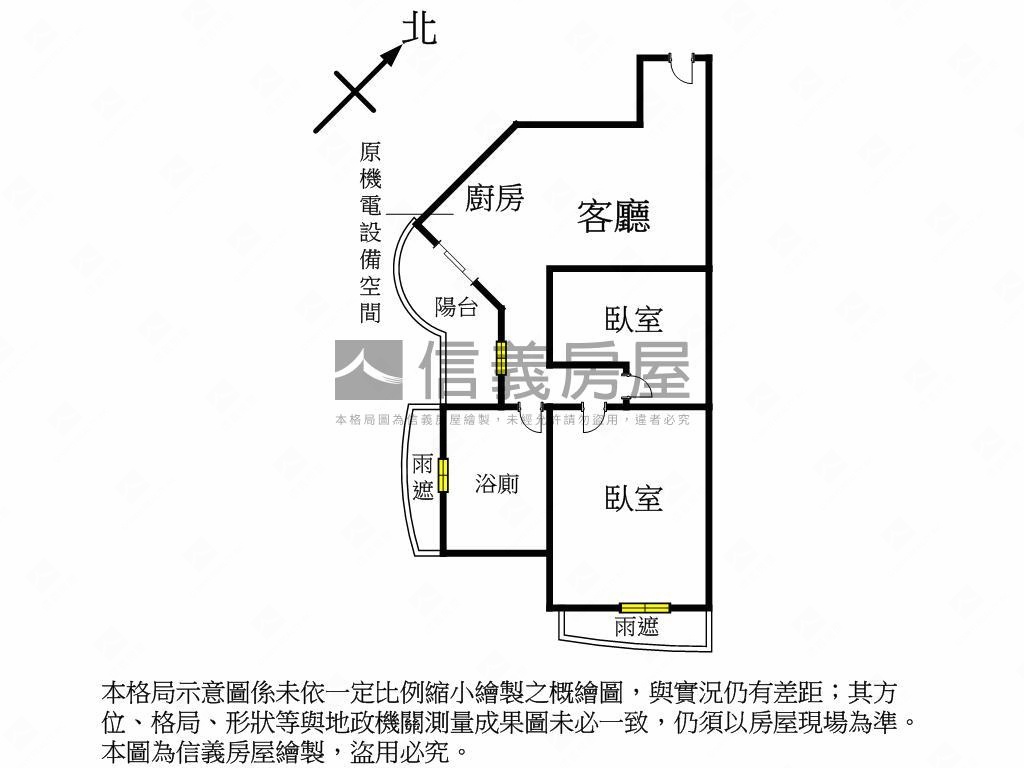 信義計畫區香榭２房房屋室內格局與周邊環境