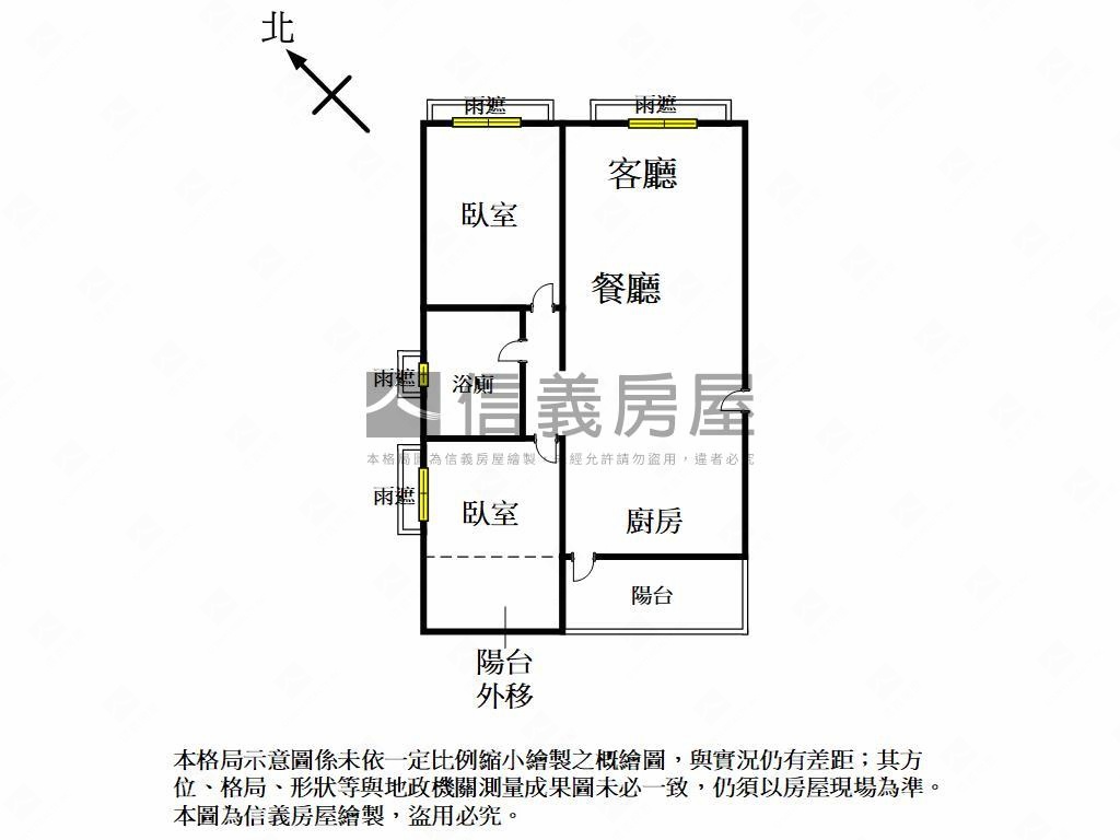 專任文心路近市府高樓２房房屋室內格局與周邊環境