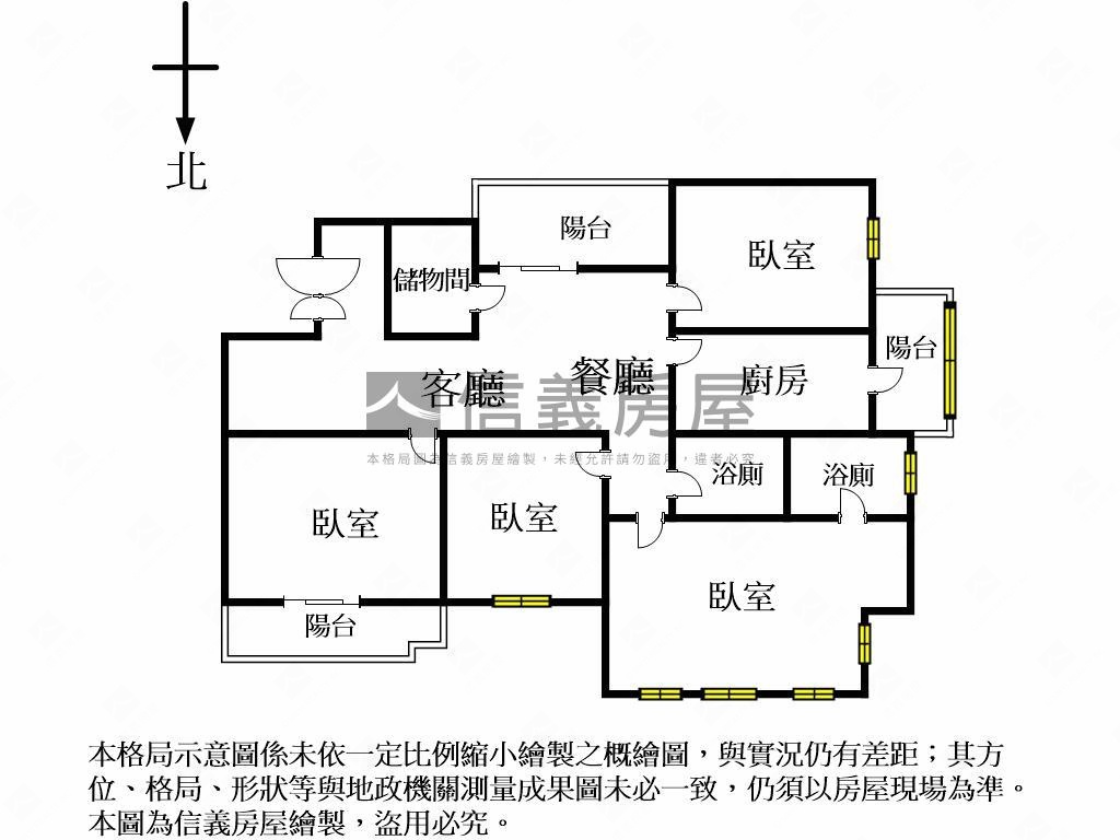 大鵬新城４房附ｂ１車位房屋室內格局與周邊環境