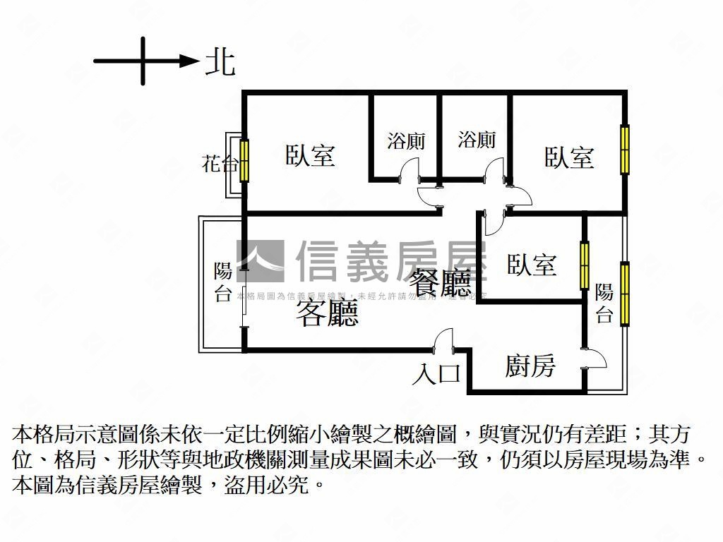 文德國小校園芳鄰成家三房房屋室內格局與周邊環境