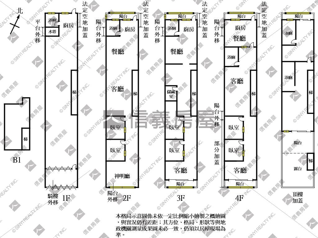 近未來捷運新生路透天店面房屋室內格局與周邊環境