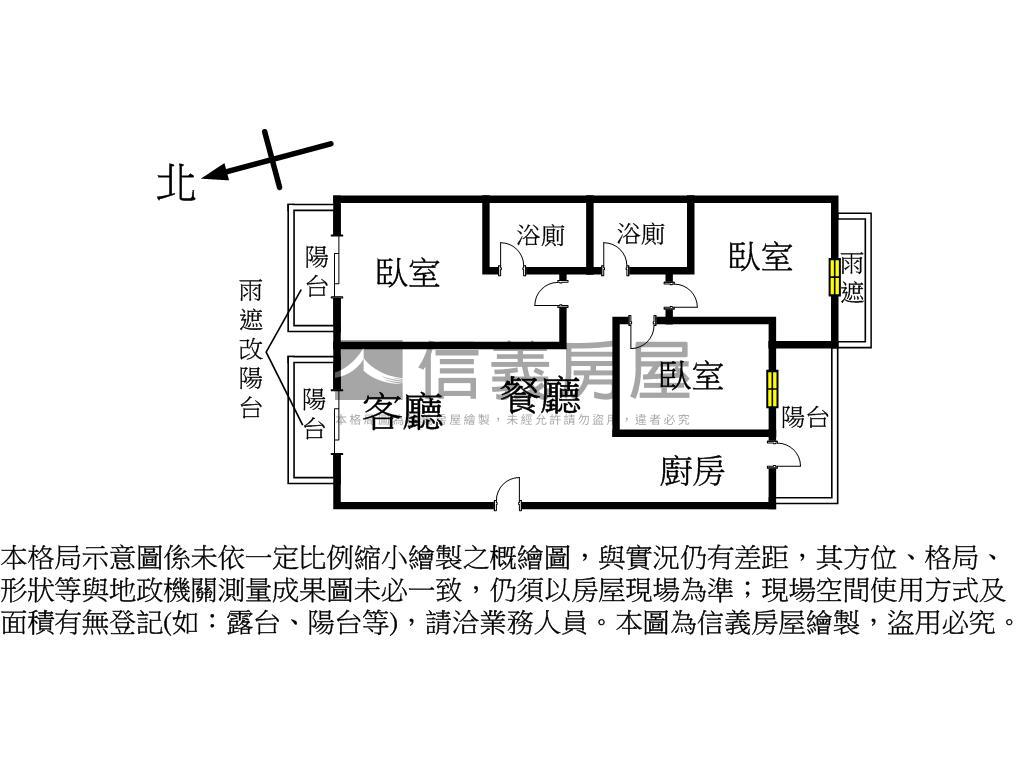 成功御美學３房稀有平移車房屋室內格局與周邊環境