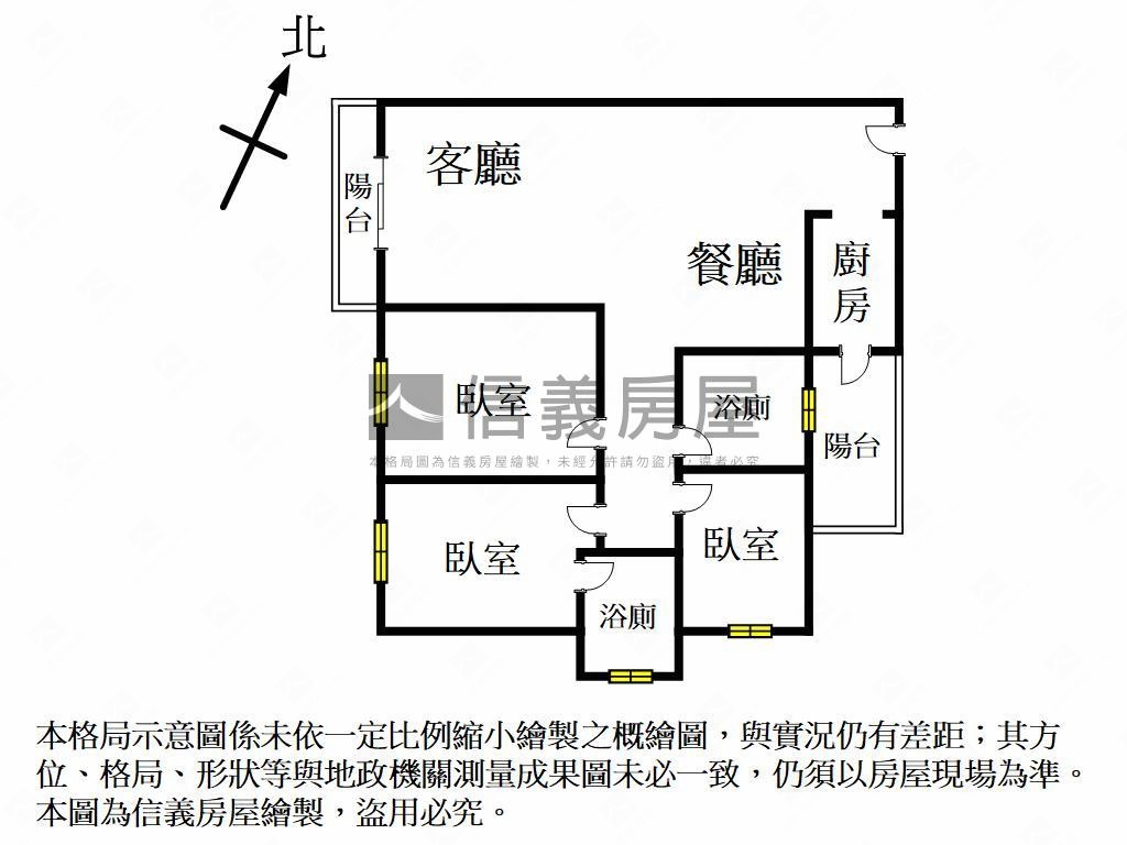 近捷運全新高樓三房平車房屋室內格局與周邊環境