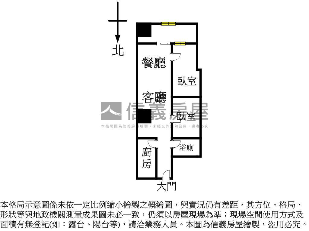 稀有美裝鑽石名門兩房房屋室內格局與周邊環境