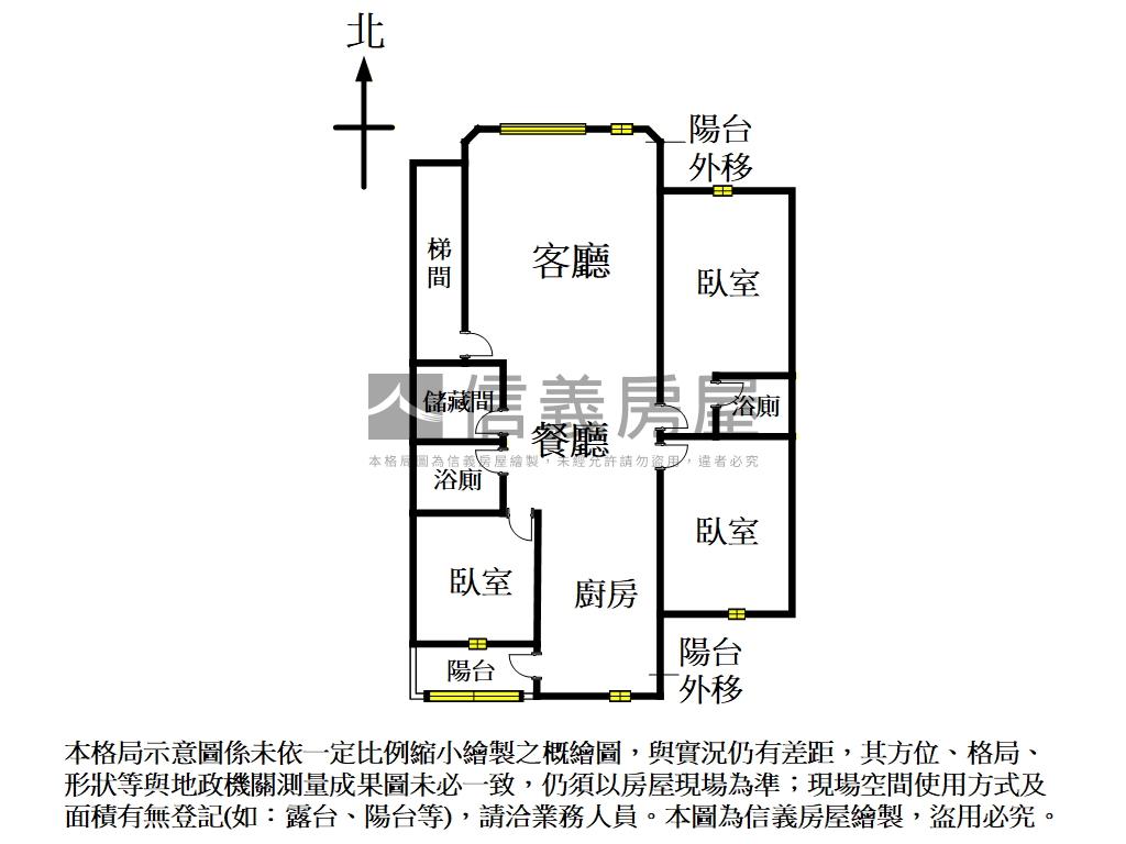 民生敦北電梯三房房屋室內格局與周邊環境