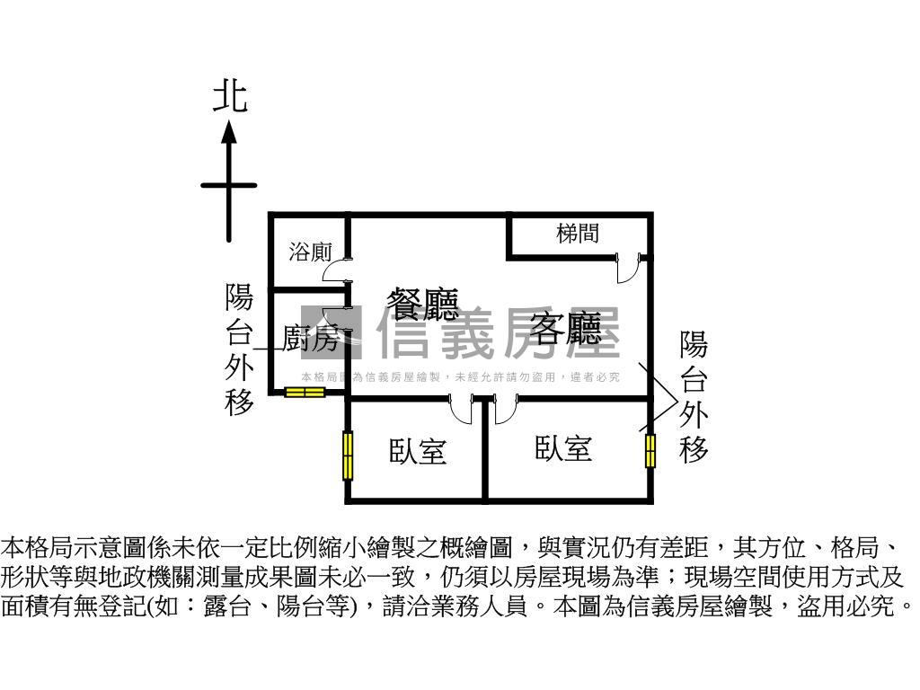 江子翠稀有公寓三樓房屋室內格局與周邊環境