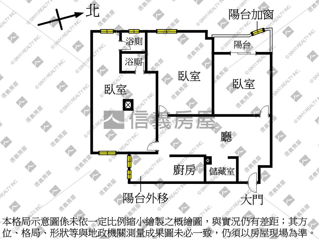 近中和捷運電梯三房－２房屋室內格局與周邊環境