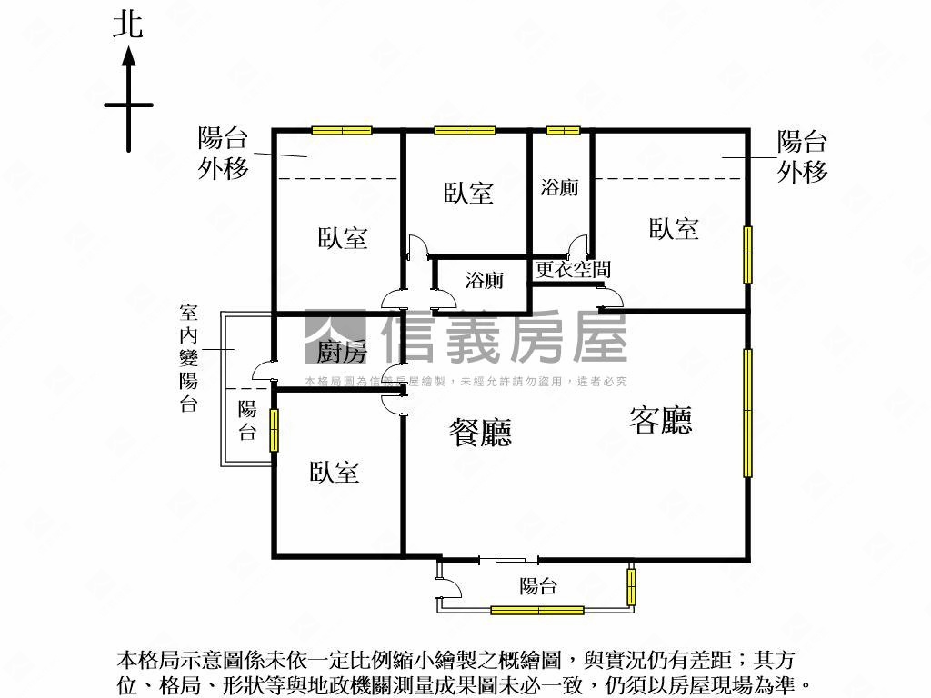 翰陽尊邸四房附雙平車位房屋室內格局與周邊環境