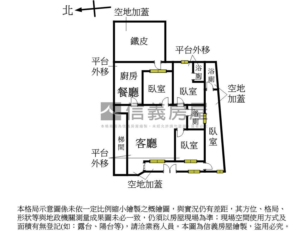 雙捷運邊間大空間房屋室內格局與周邊環境