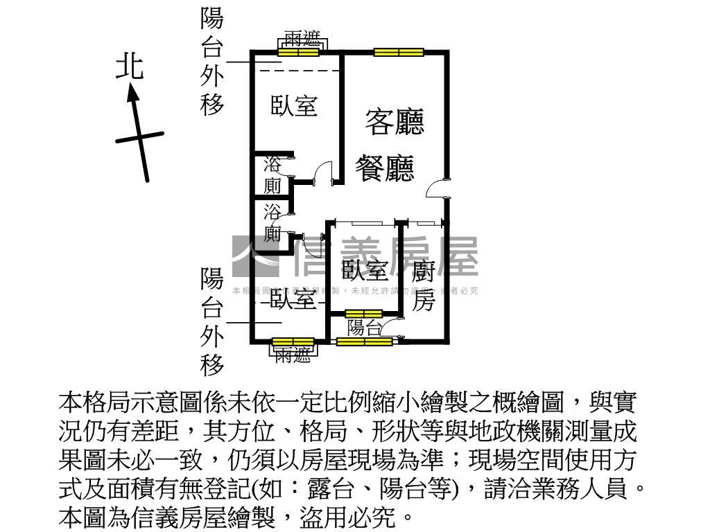 世紀風華三房車位房屋室內格局與周邊環境
