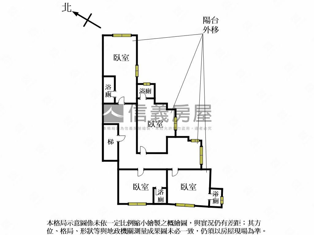 內科港墘華廈收租房屋室內格局與周邊環境